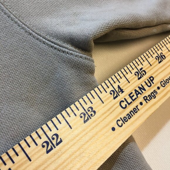 Rue Porter Sweatshirt Large Gray Uncommon Love Immanual + God With Us Graphics - Picture 9 of 10